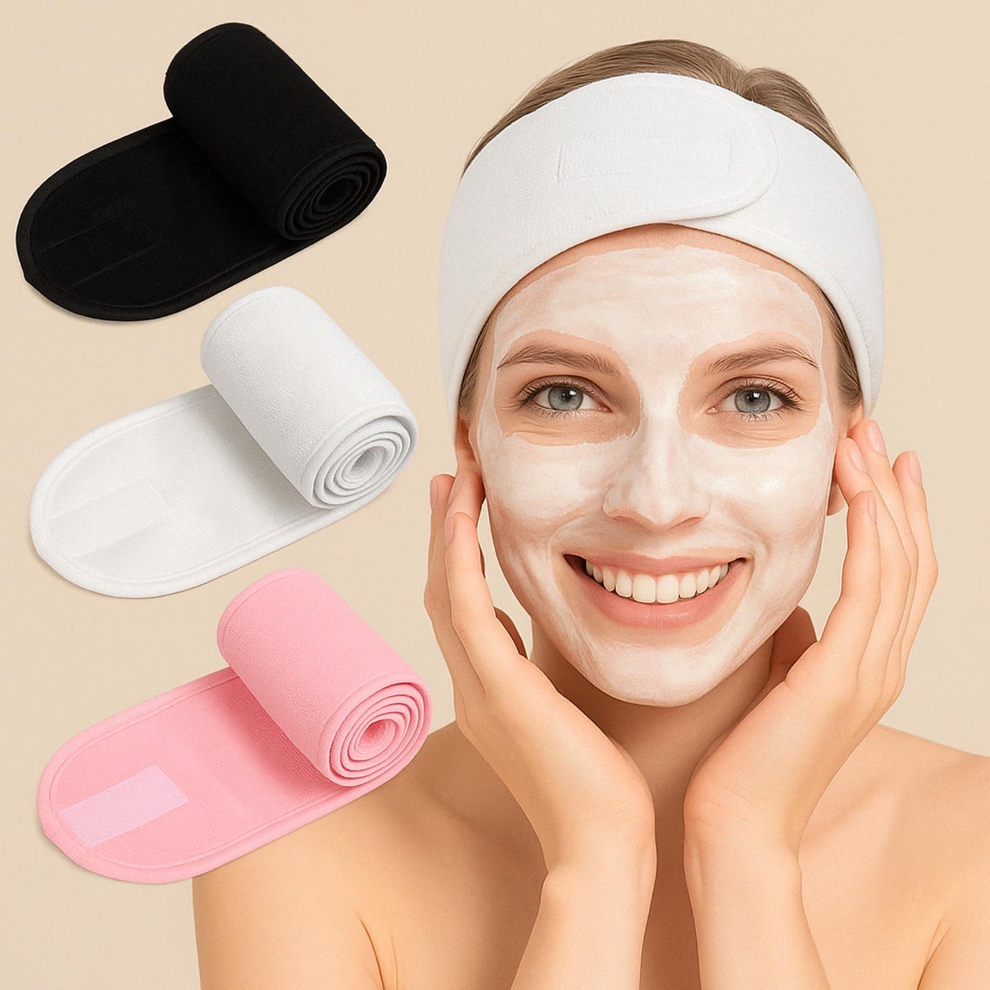 Bandeau Cosmétiques Réglable – Confort et Élégance pour sublimer votre Beauté